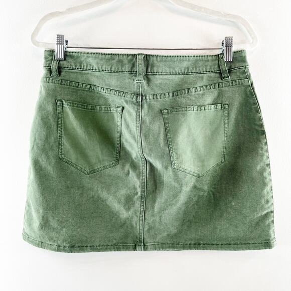 Vineyard Vines Cotton Denim Mini Skirt Green 10 - Picture 4 of 6